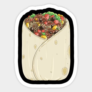 National Burrito Day Mexican Food Lover Sticker